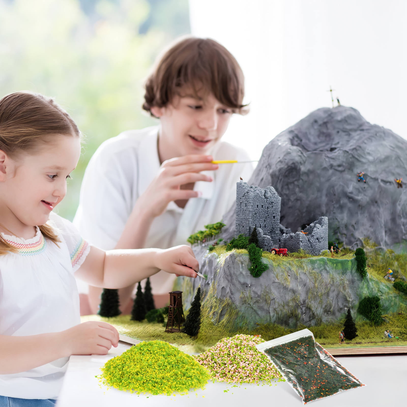 OFFIGAM 4Packs Multi Color DIY Model Tree Materials Creative Scale ...