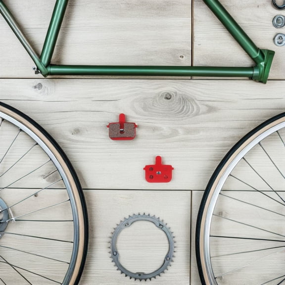 OFFIGAM 4Pair Bike Disc Brake Pads Enhanced Braking Performance for Hydraulic Disc Brake Systems Multicolor