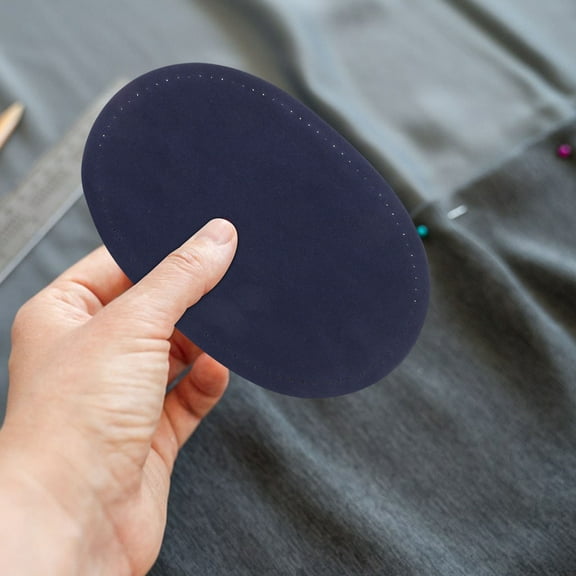 OFFIGAM 4Pairs Dark Blue Elbow Knee Patches for Jackets Breathable Durable Fabric Repair Patches