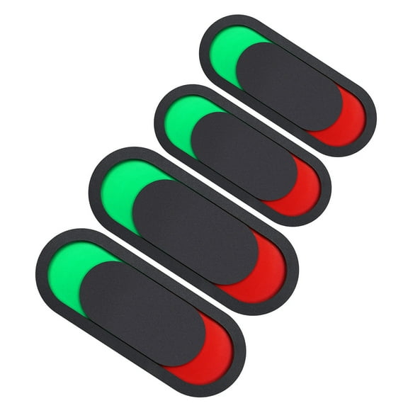 OFFIGAM 4Pcs Black Acrylic Slider Door Signs Vacant Occupied Privacy Indicator for Office