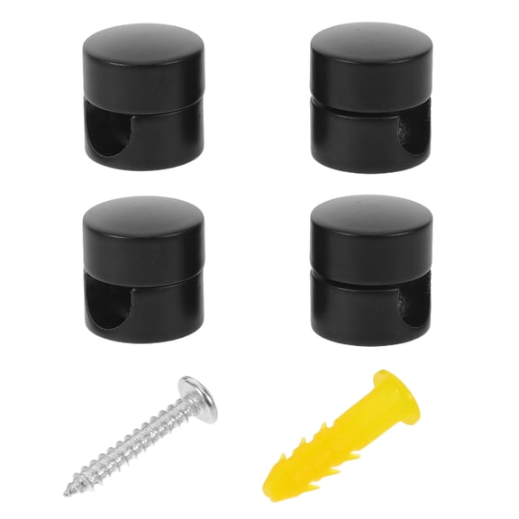 OFFIGAM 4Pcs Aluminum Power Cord Holder with Strain Relief for Secure Cable Organization