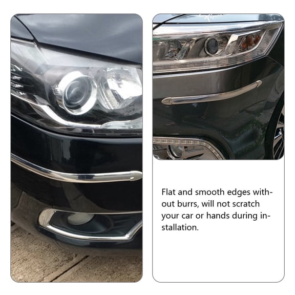 OFFIGAM 4-Pack Plastic Car Bumper Protective Pads with Strong Adhesion for Scratch and Impact