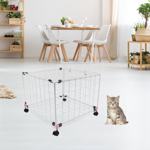OFFIGAM 4Pcs Cat Cage Casters Furniture Wheels Pet Crate Replacement Rollers for Home Use Easy Assembly