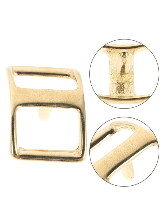4Pcs Copper Sliding Adjustable Buckles Metal Strap Clips for Bags Backpacks Luggage
