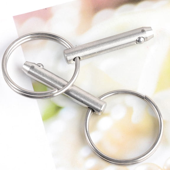 OFFIGAM 4Pcs Stainless Steel Quick Release Boat Pin for Marine Use Plated Silver