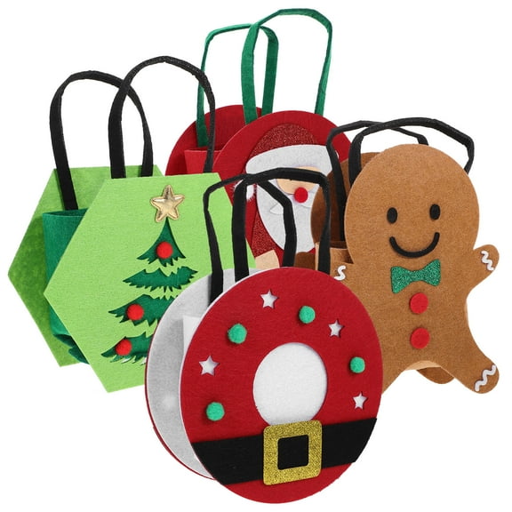 OFFIGAM 4Pcs Felt Present Bags For Children Friends Family At Christmas Party