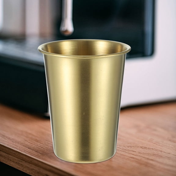 OFFIGAM Stainless Steel Cups 4-Pack Reusable Drinkware Set for Back to School and Everyday Use