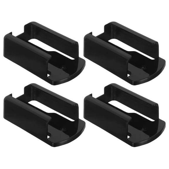 OFFIGAM Wall Mounted Remote Control Holder Black Plastic No Punch Stand