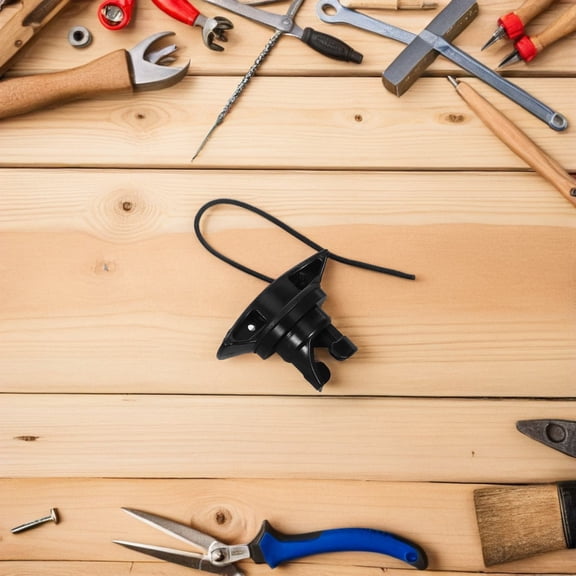 OFFIGAM Black Inflatable Boat Valve Set, PVC Material, Easy to Handle, 4 Pieces Replacement Accessories