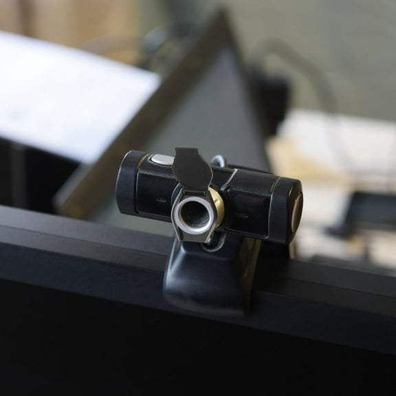 OFFIGAM ABS Black Laptop Camera Cover Slide Easy to Use Privacy 4Pcs