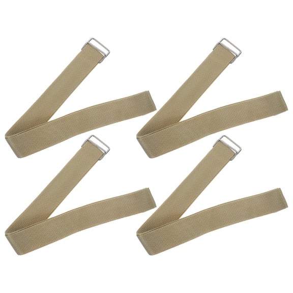 OFFIGAM 4Pcs Lift Up Storage Bed Pull Strap Khaki Polyester Heavy Duty Mattress Lifting Handle for Hydraulic Bed