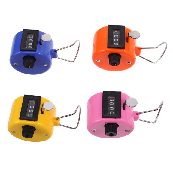 OFFIGAM 4Pcs Metal Hand Tally Counters for People Counting Sport Score Keeping