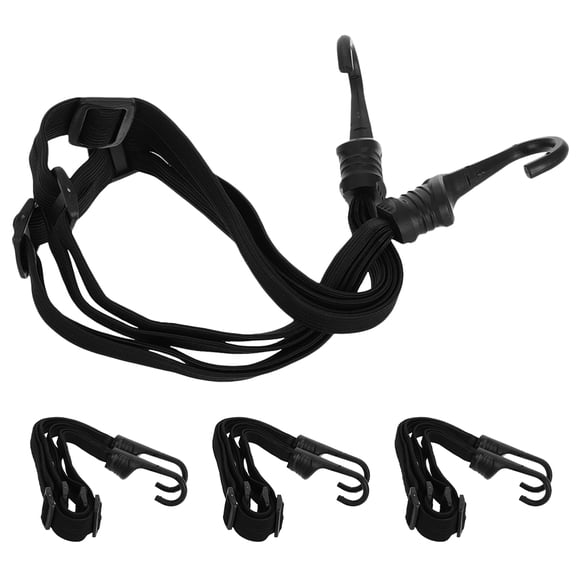 OFFIGAM 4Pcs Motorcycle Elastic Fastening Straps with Adjustable Buckle for Luggage and Gear