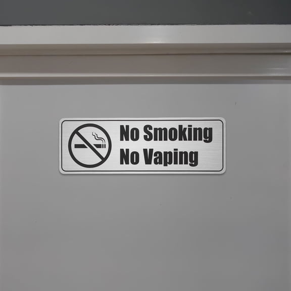 OFFIGAM 4Pcs No Smoking Warning Stickers PVC Decals Waterproof for Business Home Office Decor