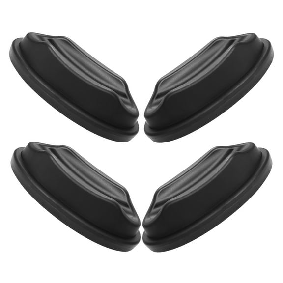 OFFIGAM 4Pcs Portable Bike Trainer Front Wheel Pad Black for Maintaining Natural Riding Posture