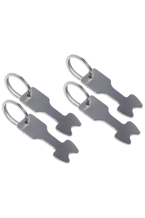 Safe Metal Trolley Token Key Rings Practical and Decorative 4Pcs