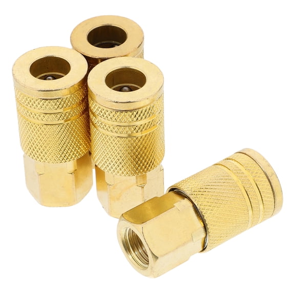OFFIGAM 4Pcs Quick Connect Pneumatic Fittings Female Npt Threaded Metal for Air Hose