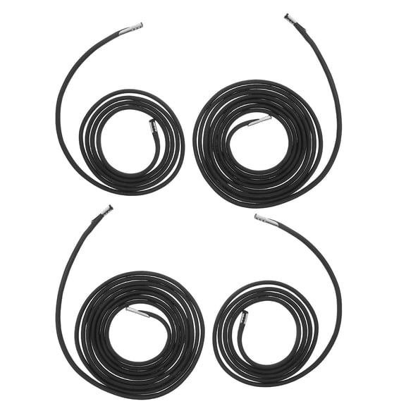 OFFIGAM Quick Release Black Elastic Replacement Rope Set for Folding Lawn Beach Chair 4 Pieces