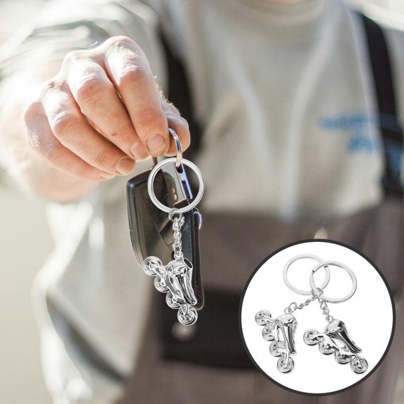 OFFIGAM 4Pcs Roller Skate Keychains for Women Compact Design Bag Pendants for Sports Enthusiasts