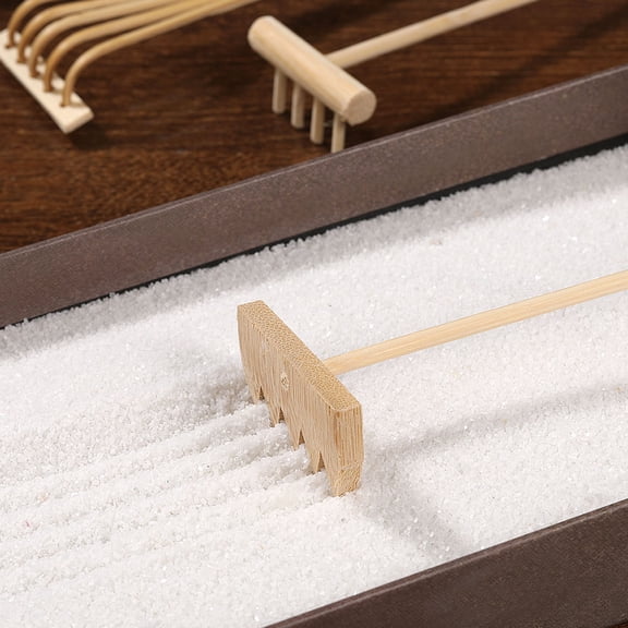OFFIGAM 4-Pack Sand Rake Tools for Adults, Therapeutic Stress Relief Garden Rakes for Relaxation and Mindfulness
