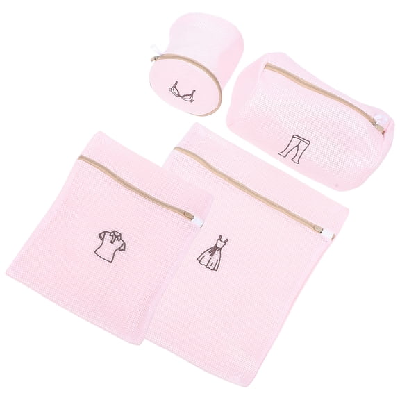 OFFIGAM 4Pcs Small Mesh Laundry Bags for Travel Storage 11.8x7.9x0.2in