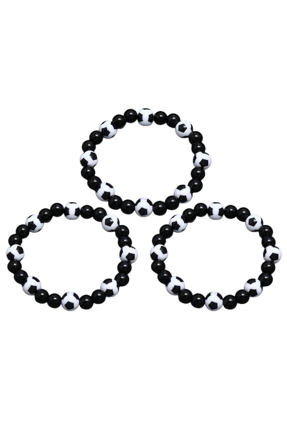 4-Pack Lightweight Sports Bracelets for Men, Soccer Fan Accessories, and Comfortable Wristbands