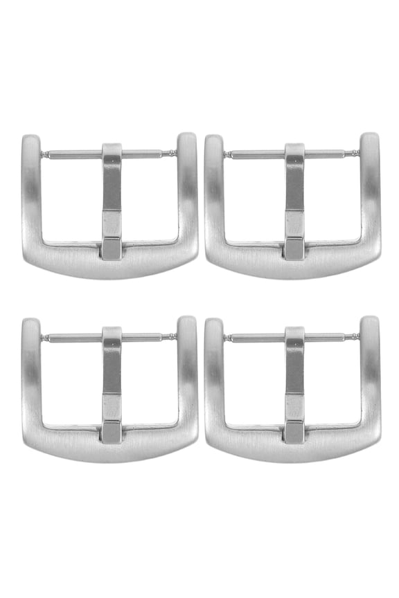 4-Pack Stainless Steel Watch Band Buckle Replacement Set, Metal Clasps for Secure and Comfortable Watch Straps