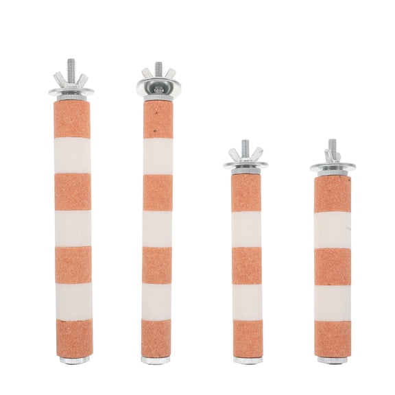OFFIGAM 4Pcs Standing Parrot Perch Bird Cage Climbing Rod for Beak and Claw Grinding
