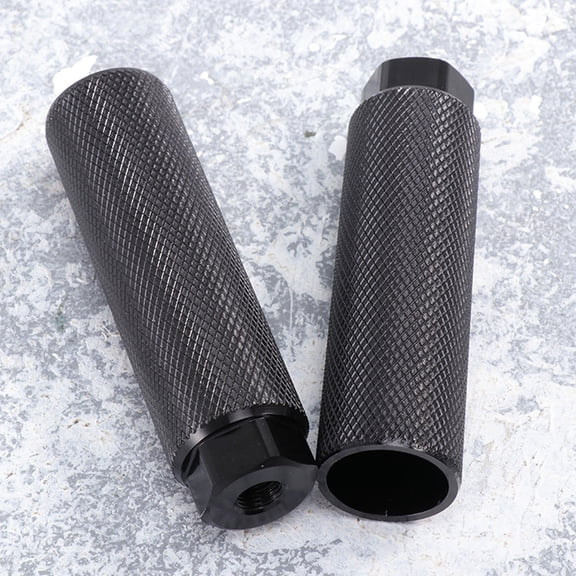 OFFIGAM 4Pcs Black Aluminum Alloy Bike Pegs Non- Rear Axle Accessories for and Mountain Bikes