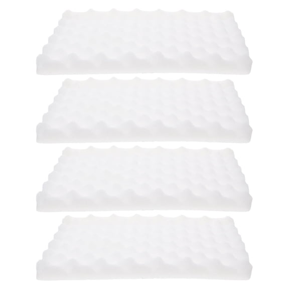 OFFIGAM 4-Pack White Sponge Mats for Baking, Cake Decorating, Crafting, and Projects