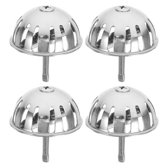 OFFIGAM Urinal Drain Stopper Stainless Steel Anti-Clog Toilet Part 4Pcs