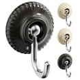 thumbnail image 1 of OFFIGAM 4-Pack Punch-Free Plastic Wall Hooks with Removable Adhesive for Coat, Towel, and Storage Hanging, 1 of 8