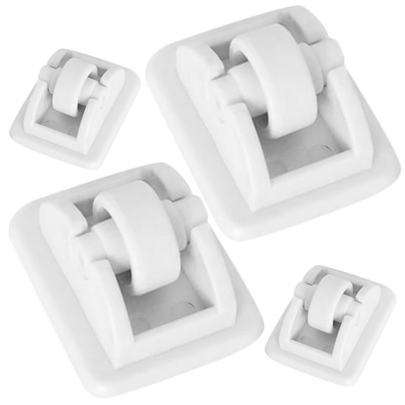 OFFIGAM 4-Pack White Adhesive Caster Wheels for Small Furniture and Appliances, Quiet and Floor Friendly