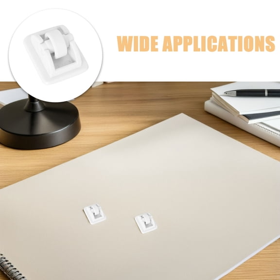 OFFIGAM 4-Pack White Adhesive Caster Wheels for Small Furniture and Appliances, Quiet Rolling, Floor-Friendly, Easy Installation