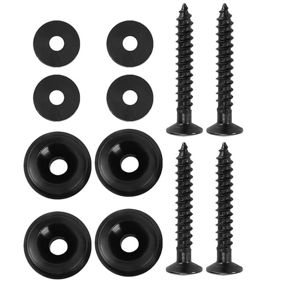 OFFIGAM 4Set Premium Metal Guitar Strap Locks with Protection Washer Fits Most Guitars