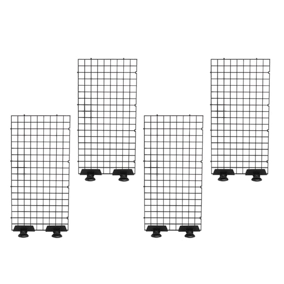 OFFIGAM 4Sets Aquarium Divider Boards Plastic Grid Fish Tank Separator with Clips for Easy Installation and Filtration