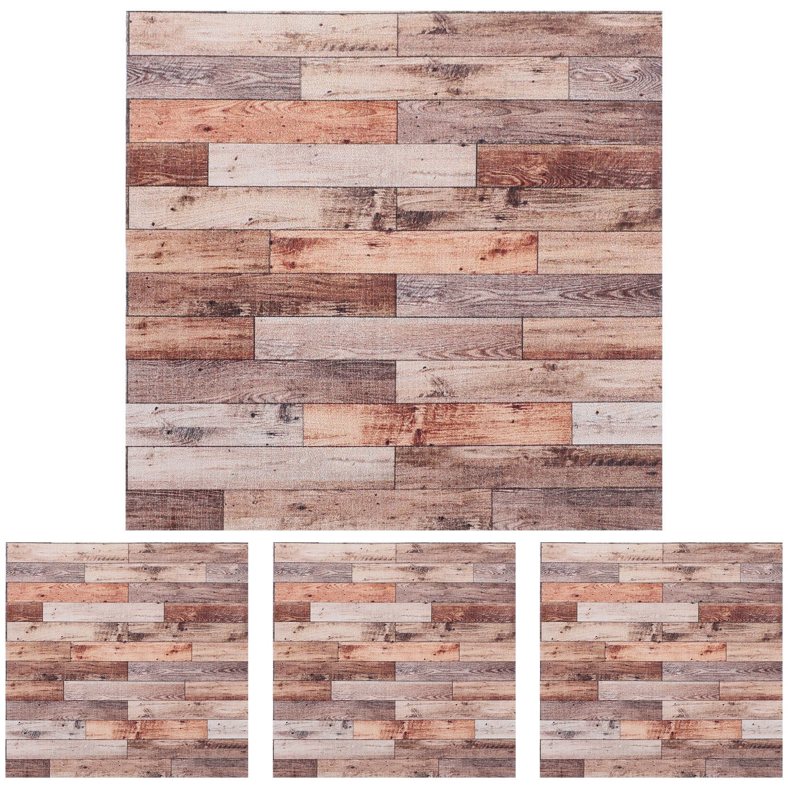 72 Pcs Mini Wood Floor Tiles - 30x30x3mm Small Square Boards For Dollhouse, Model Building & DIY Crafts