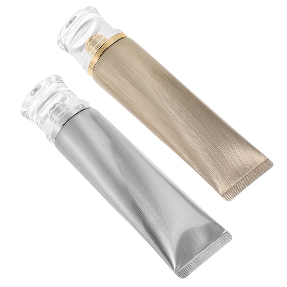 OFFIGAM 4pcs Empty Plastic Squeeze Tubes for Facial Cleanser, Soft Travel Bottles with Assorted Colors and Leak-Proof Caps