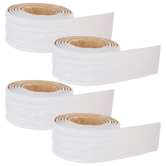 OFFIGAM 4pcs Flexible Backsplash Border Wall Decorative Strip PE for Commercial Space Decor Elegant Appearance
