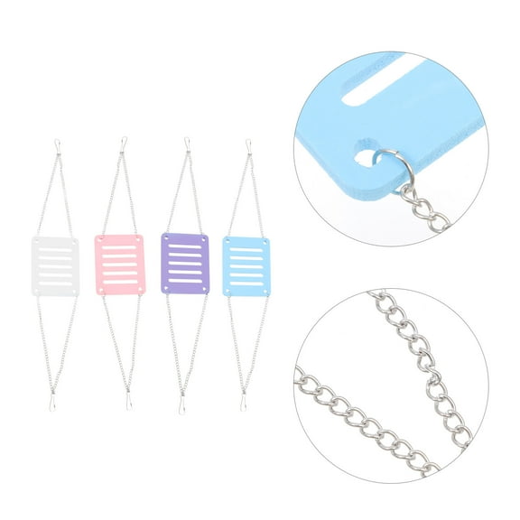 OFFIGAM 4-Piece Hamster Swing and Jumping Platform Set for Small Pets Exercise and Enrichment Accessories