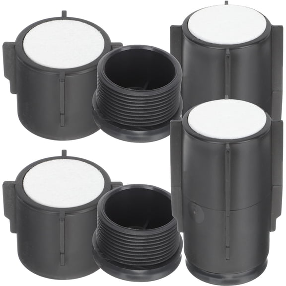 OFFIGAM 4pcs Black Headboard Attachment Brackets, PP Anti-Shake Support Hardware for Bed Frame, Easy Installation