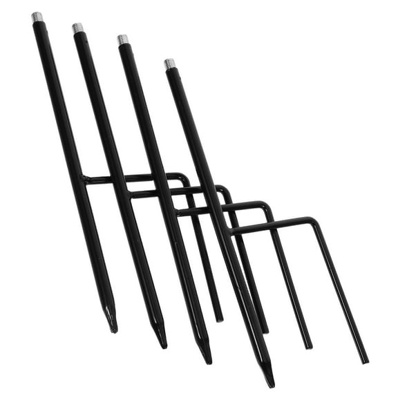 OFFIGAM Iron Shepherd Hooks for Outdoor Garden Use, Easy Install, Heavy Duty Metal Stakes, 4 Pieces