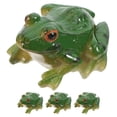 thumbnail image 1 of OFFIGAM 4pcs Lifelike Frog Resin Statue Decorative Miniature Landscape Accessory, 1 of 8