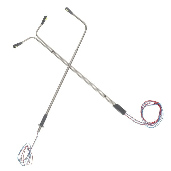 OFFIGAM Set of 4 Miniature Street Lights Metal Plastic Lamps Illuminated for Dollhouse Decorations 1/100 Scale Model Accessories