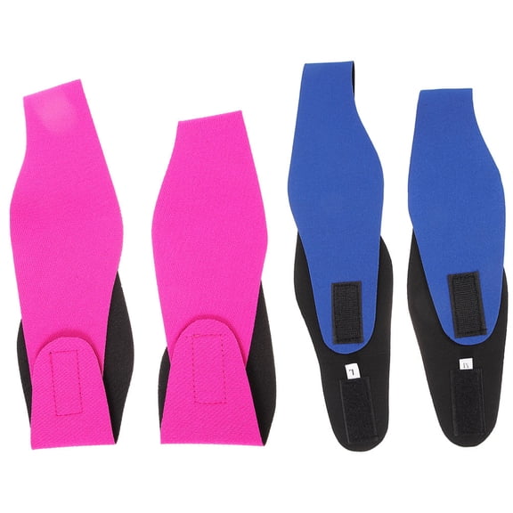 OFFIGAM Elastic Swim Headband Assorted Color Neoprene for Teens and Adults 4Pcs