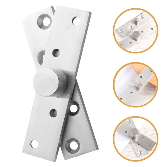 OFFIGAM 4-Pack Heavy Duty Stainless Steel Furniture Hinges with Smooth for Cabinets and Doors