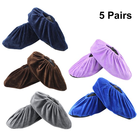 OFFIGAM 5 Pairs Washable Reusable Boot Covers for Cleaning with Anti-skid Features