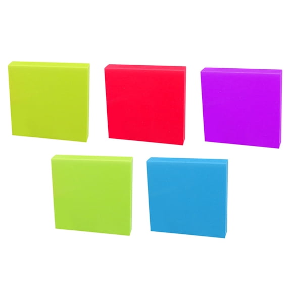 OFFIGAM Assorted Color Carved Rubber Brick for DIY and Scrapbooking Projects 5Pcs