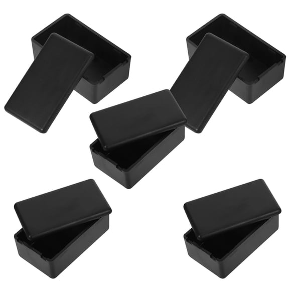 OFFIGAM 5-Pack Electrical Junction Box Black for Electronics Assembly and Projects, and