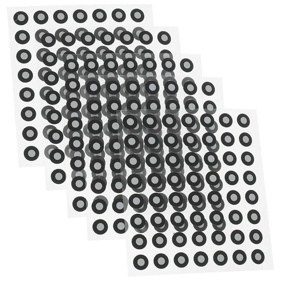 OFFIGAM 5 Sheets Reflective Markers for Measurement Systems Black Plastic Reverse Engineering Tools